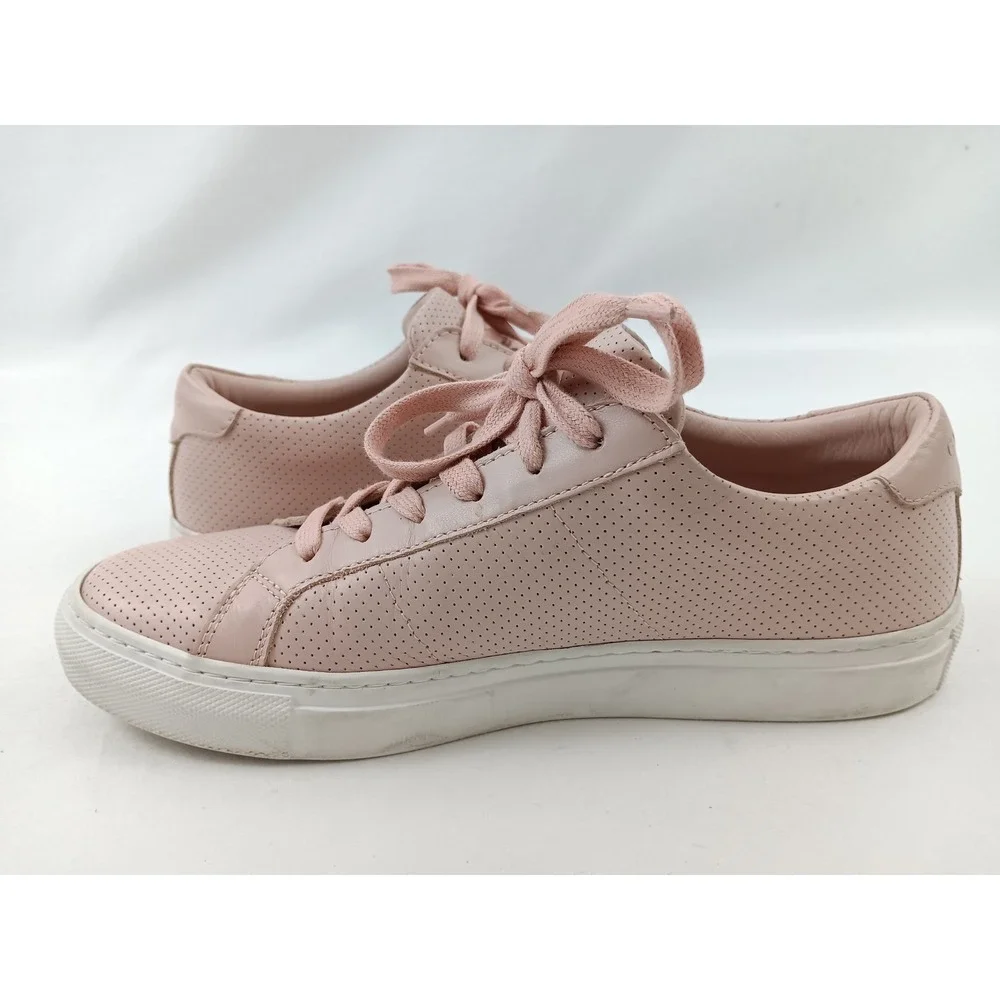GREATS Brooklyn Women's Pink Perforated Leather Sneakers Size US 10 EU 40‎